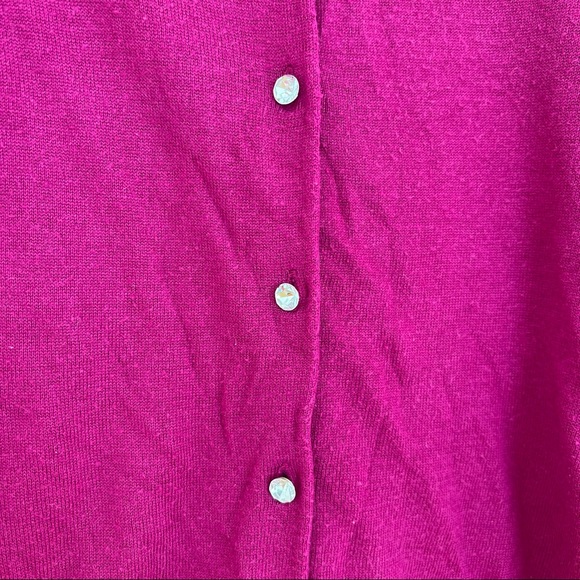 Express Purple Rhinestone Button Cardigan - Picture 3 of 4